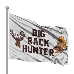 Funny Wall Flag Banner decor 3x5 hunting fishing boating college man cave garage